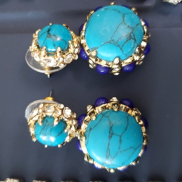 Fossil statement necklace unbranded earrings new - Picture 5 of 7